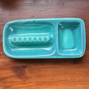 Ceramic Smoke Stash Table Dish Sea Green Dockside Water Blue